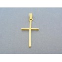 Zlatý prívesok jednoduchý kríž žlté zlato DIK099Z