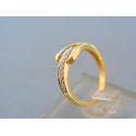 Zlatý prsteň s kamienkami žlté zlato VP48244Z