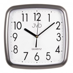 Nástenne hodiny JVD quartz V-H615.2 šedá metalíza