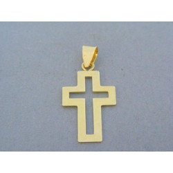 Zlatý prívesok krížik žlté zlato VIK160Z