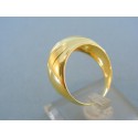 Krásny dámsky prsteň žlté zlato jemný vzor DP62607Z