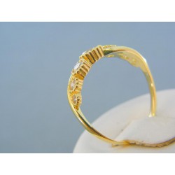 Zlatý prsteň žlté zlato zirkóny DP59307Z