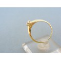 Zlatý prsteň žlté zlato zirkón DP54235Z 585/1000 2,35g