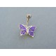 Piercing ch. oceľ motýľ VO202