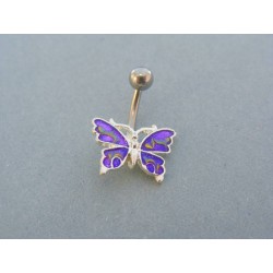 Piercing ch. oceľ motýľ VO202