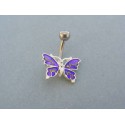 Piercing ch. oceľ motýľ VO202