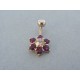 Piercing farebný kvet ch. oceľ VO222