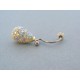 Piercing ch. oceľ Swarovskí krištáľ VO184