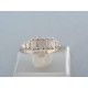 Krásny dámsky prsteň biele zlato zirkóny VP54192B
