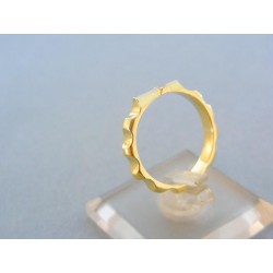 Prsteň ruženec žlté biele zlato kamienok VP56381V