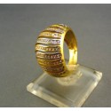 Zlatý dámsky prsteň viacfarebný s kamienkami VP58734V 585/1000 7,34g