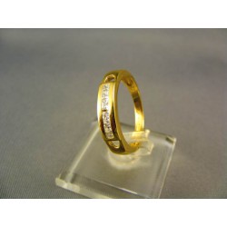Zlatý dámsky prsteň vyrezávaný žlté zlato VP56278Z