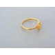 Zlatý dámsky prsteň žlté zlato zirkónik VP53147Zče