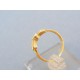 Jemný zlatý prsteň žlté zlato zirkón VP52201Zza