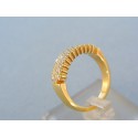 Zlatý dámsky prsteň žlté zlato zirkóny VP57570Z