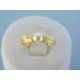 Zlatý dámsky prsteň žlté zlato perla zirkón VP51203Zalo