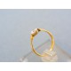 Dámsky zlatý prsteň žlté zlato zirkón VP50194Zče