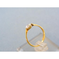 Zlatý prsteň žlté zlato zirkón VP50194Z