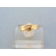 Krásny zlatý prsteň žlté zlato zirkóny VP50136Zpr