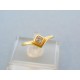 Jemný zlatý prsteň zirkón žlté zlato VP50141Zalo