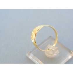 Vzorovaný zlatý prsteň žlté zlato VP60190Zpr