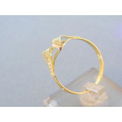 Zlatý dámsky prsteň žlté biele zlato VP65228Va
