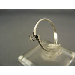 Diamantový prsteň v bielom zlate VD54150 585/1000 1,50g