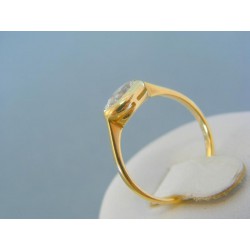 Dámsky prsteň žlté zlato zirkón VP52187Zal