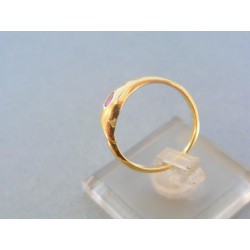 Zlatý dámsky prsteň žlté zlato zirkón VP53265Zgo
