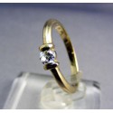 Zlatý prsteň biele zlato so zirkónom VP53227B 585/1000 2,27g