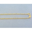 Zlatá retiazka vzor figáro žlté zlato VR55175Z 14 karátov 585/1000 1.75g