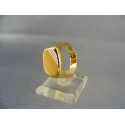 Zlatý pánsky prsteň pečatný žlté zlato DP66581Z 585/1000 5,81g