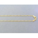 Zlatá retiazka vzor figáro žlté zlato DR42134Z 14 karátov 585/1000 1.34g