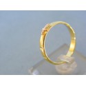 Zlatý prsteň ruženec žlté zlato DP60329Z 585/1000 3,29g