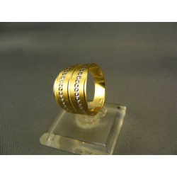 Zlatý dámsky prsteň  viacfarebné zlata VP54293V