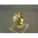Zlatý prsteň elegantný dámsky viacfarebné zlato VP59365V