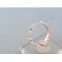 Zlatý prsteň ruženec biele zlato kamienky VP50214B