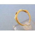 Zlatý prsteň žlté zlato zirkón DP56295Z 585/1000 2,95g
