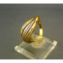 Zlatý prsteň s kamienkami VP58381 585/1000 3,81g