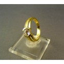 Zlatý prsteň dámsky žlté zlato DP52310Z 585/1000 3,10g