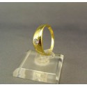 Zlatý prsteň žlté zlato so zirkónom DP54255/1Z 585/1000 2,55g