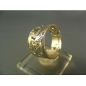 Zlatý prsteň so vzorom biele zlato VP53379B 585/1000 3,79g