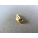 Zlatý prívesok jednoduchý s kamienkami VI111Z