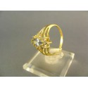 .Zlatý prsteň so zirkónom žlté zlato DP54272Z 585/1000 2,72g