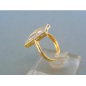 Zlatý dámsky prsteň žlté zlato po okraji kamienky DP56358Z 585/1000 3,58g