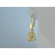 Zlaté dámske náušnice visiace zdobené perličkou žlté zlato VA408Z