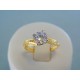Zlatý dámsky prsteň žlté biele zlato zirkón v korunke VP56200V