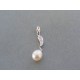 Strieborný prívesok perla kamienky VIS131 925/1000 1.31g