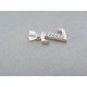 Strieborný prívesok písmeno Z ozdoba kamienky VIS091 925/1000 0.91g