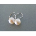 Strieborné dámske náušnice perla VAS333 925/1000 3.33g